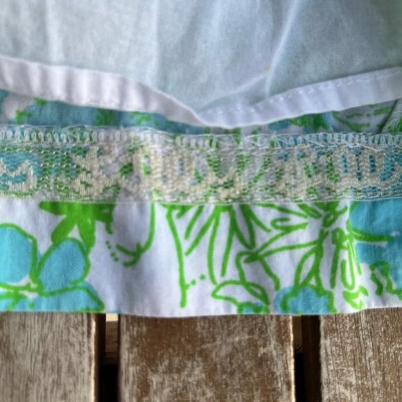 Lilly Pulitzer Janice Its A Zoo Limeade Dress Sz 8 Gold Embroidery Panda Lion - Picture 7 of 10